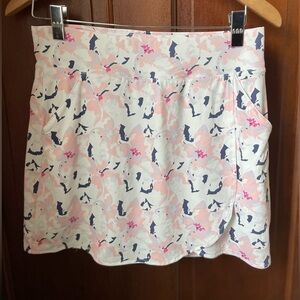 Ahead women's small white print athletic skort NWT